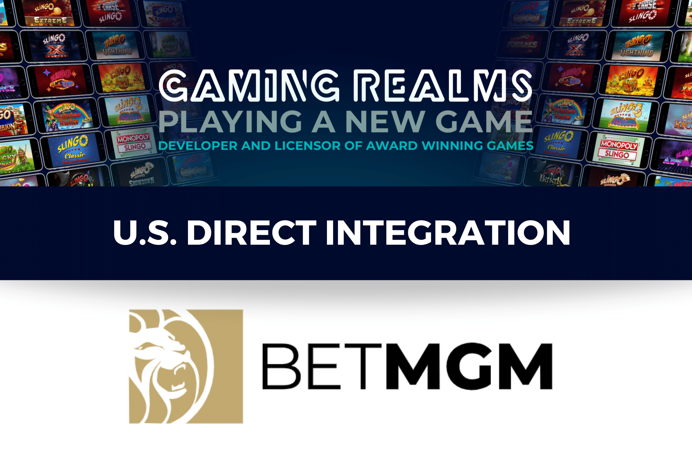 Gaming Realms secures direct-integration agreement with BetMGM to increase U.S. presence
